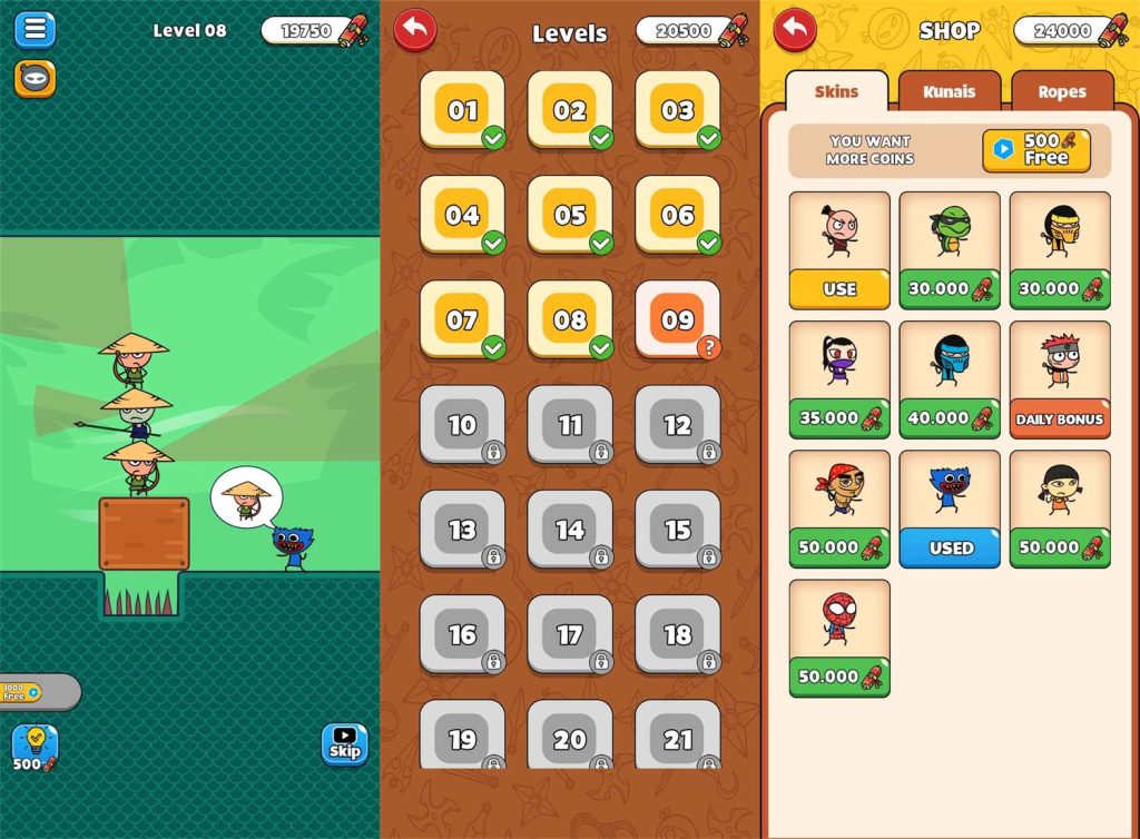 娱乐休闲闯关游戏 忍者大师 上班族解压小游戏 | 听风博客网